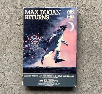 Max Dugan Returns VHS 1983 CBS Fox Drawer Box First Release Big Jason Robards Foto 1 de 4