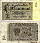 Banknote Rentenbankschein 1 Rentenmark 1937 Berlin DEU-222b Ro.166b P-173b(1)