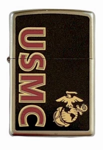 Zippo Windproof USMC Lighter With Marine Corp Logo, 97257, New In Box - Picture 1 of 4
