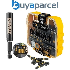 Dewalt 25 Piece Impact Extreme PZ2 Pozi Screwdriver Set FLEXTORQ + Bit Holder - Picture 1 of 10
