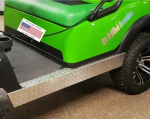 Club Car Precedent Diamond Plate Rocker Panels - Made in USA - Picture 1 of 11