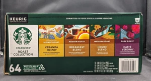 Starbucks - Roast Collection - K-Cup - Keurig Variety Pack - 64 Stück - NEU - Bild 1 von 5