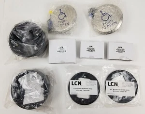 2pc Wikk 4R-3 Round Push Plate with Transmitter & 2 Remotes SS BEA 10RD433 NEW - Picture 1 of 12