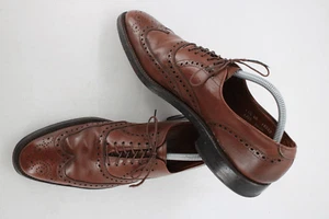 Allen Edmonds Boulevard Shoes Brown Wingtip Leather Mens Sz 11.5 4A - Picture 1 of 11