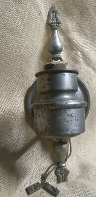 Aplique de lámpara de montaje en pared niquelado? eléctrico como es H-2 antiguo sin marca Foto 1 de 4