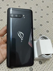 90% N E W ASUS ROG Phone 3 -12+256 GB - Black (Unlocked)  5G Game Mobilephone - Afbeelding 1 van 9