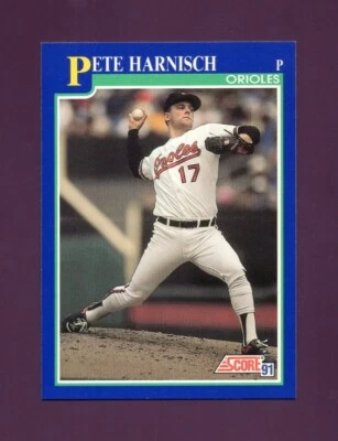 1991 Score Pete Harnisch #492 Baltimore Orioles - Image 1 of 2