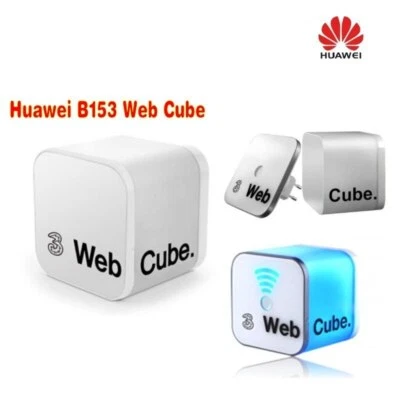 Unlocked Huawei B153 Web Cube Wireless Router 3G 2100/900MHz Mobile Broadband - Image 1 of 4