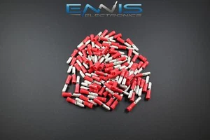CONECTOR MACHO BALA VINILO CALIBRE 18-22 25 PK TERMINAL CRIMPADO ROJO AWG GA COCHE SUV - Imagen 1 de 4