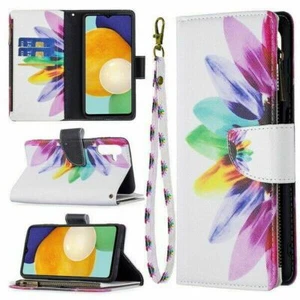 Flower Wallet Phone Case For iPhone Samsung Xiaomi Redmi OPPO Motorola Huawei - Picture 1 of 6