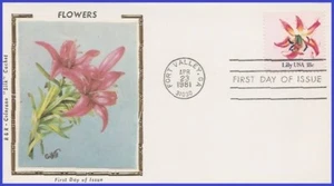USA4 #1879 U/A COLORANO SILK FDC Lily - Bild 1 von 1
