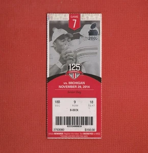 BIGLIETTO STUB 2014 OHIO STATE vs. MICHIGAN CALCIO - Bello - CAMPIONI NAZIONALI - Foto 1 di 2