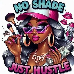 No Shade Just Hustle Sticker Decal Phone Laptop - Picture 1 of 1