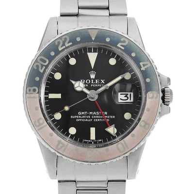 ROLEX GMT master 1675 quadrante nero Mark II cal.1570 con hack 31 numero antico... - Immagine 1 di 4