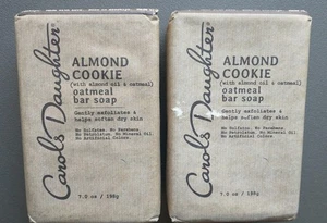 2 PACK Carol's Daughter Almond Cookie Oatmeal Bar Soap 7 oz each RARE - Picture 1 of 2