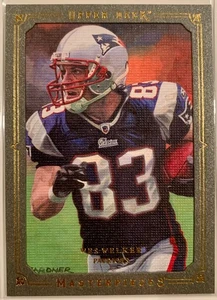 Wes Welker 2008 obras maestras de cubierta superior #89 marco plateado - Patriots SP/83 - Imagen 1 de 2