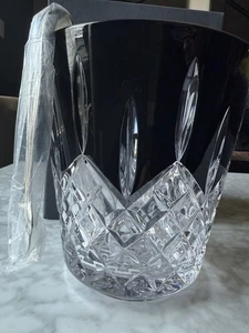 Waterford Crystal Lismore Black Ice Bucket with Tongs In Box - Picture 1 of 3