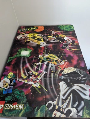 Vintage (1997) LEGO System SPACE - UFO Themed Large Poster - VERY RARE - Image 1 of 4