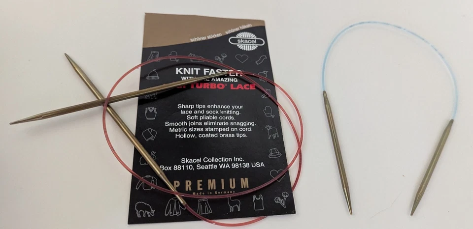 Tejido más rápido con increíble aguja circular de encaje Addi Turbo 60" tamaño EE. UU. 5/3,75 mm SM Foto 1 de 1