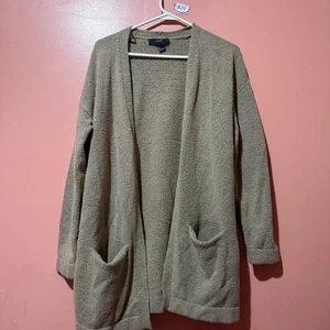 Forever 21 Damen Strickjacke L Large braun Taschen Pullover vorne offen Oberbekleidung - Bild 1 von 4