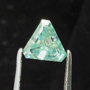 1.80 Cts Light Green Color Fancy SI 1 Shape Certified Moissanite E085 - Picture 1 of 10