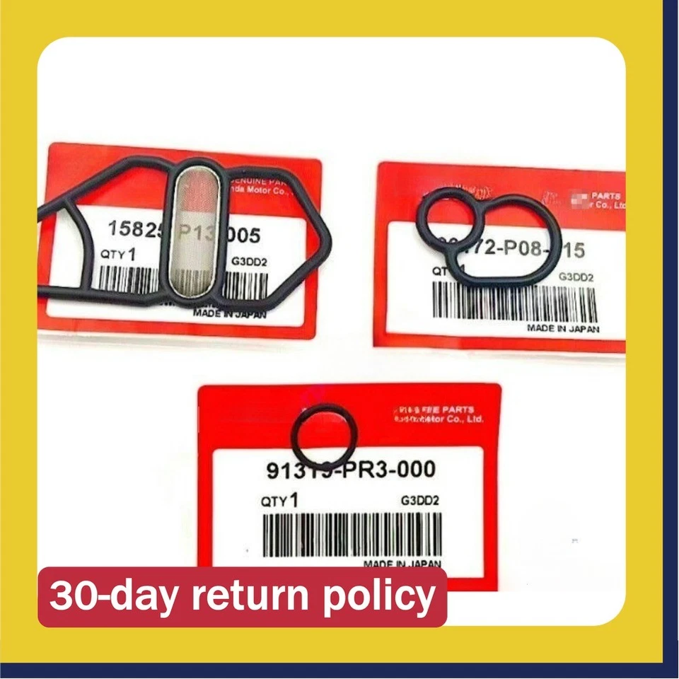 Juego de juntas solenoides nuevas para Honda Prelude VTEC 15825-P13-005 36172-P08-015 Foto 1 de 4