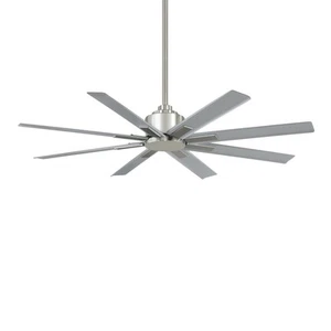 Minka Aire Xtreme H2O 52" Outdoor Brushed Nickel Ceiling Fan & Remote - Picture 1 of 6