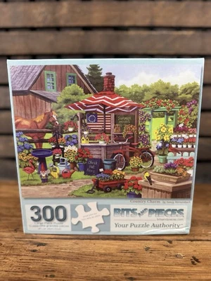 Bits and Pieces 300 Piece Puzzle “Country Charm” By Nancy Wernersbach 18" x 24" - Image 1 of 2
