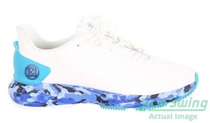 New Mens Golf Shoe G-Fore MG4 Plus 9.5 White/Blue MSRP $185 G4MF21EF30 - Picture 1 of 3