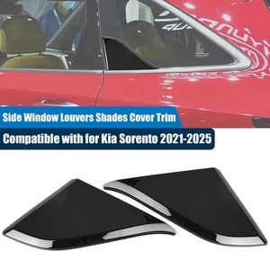 Gloss Black Window C Pillar Post Cover Trim Strip Set For Kia Sorento 2021-2025 - Bild 1 von 7