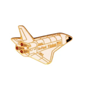 Vintage NASA Space Shuttle Anstecknadel Hutnadel - United States Orbiter goldfarben - Bild 1 von 4