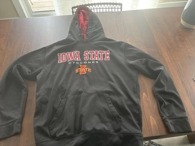Iowa State Cyclones black pullover hoodie, size large - Image 1 of 4