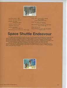 1995 #2544A Space Shuttle USPS Official Souvenir Page 10.75 - Bild 1 von 1