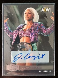 2022 AEW Metal Jade Cargill BASE AUTO Silver Trading Card Upper Deck #90646 - Picture 1 of 2