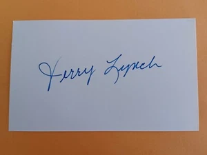 Jerry Lynch (d. 2012) Signed Index Card - Pirates, Reds - Picture 1 of 1