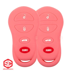 2x New Key Fob Remote Fobik Silicone Cover Fit / For Jeep Dodge Chrysler. - Picture 1 of 2
