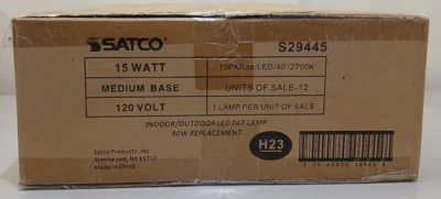 SATCO 15W LED PAR38 2700K S29445 - Image 1 of 2