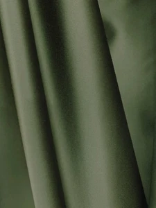 VERDE OLIVA OSCURO Tela de satén Mystique 100 % poliéster liso (60 pulgadas) Vendido por - Imagen 1 de 1