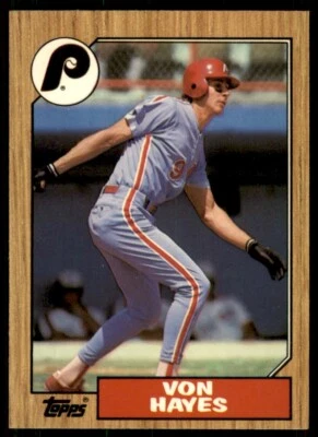 1987 Topps Tiffany Von Hayes Philadelphia Phillies #666 - Image 1 of 2