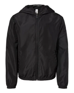 Independent Trading Co. EXP24YWZ Youth Lightweight Windbreaker Full-Zip Jacket - Picture 1 of 5