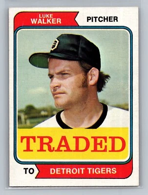 1974 Topps Luke Walker #612T - Detroit Tigers - EX+ to NEAR MINT - Image 1 of 2