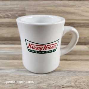 Krispy Kreme Coffee Mug Cup White Krispy Kreme Doughnuts Logo Red Green 10oz - Picture 1 of 10