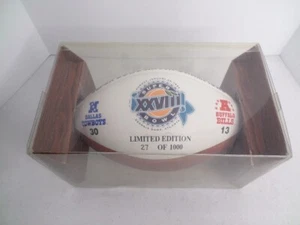 Wilson Football Super Bowl XXVIII Limited Edition Dallas Cowboys Bills with COA - Picture 1 of 13
