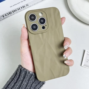 Funda protectora TPU a prueba de golpes con líneas plegables para iPhone 15 14 13 Pro Max 12 11 Pro - Imagen 1 de 12