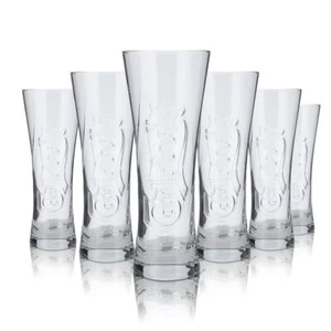 6x Carlsberg Glas 0,3l Bierglas Pokal Konturglas Pils Gläser Set Brauerei Eiche - Bild 1 von 4
