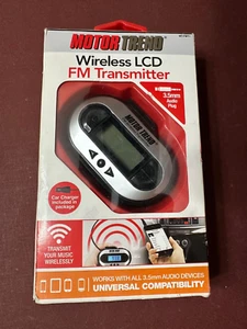 Motor Trend Wireless LCD FM Transmitter MT-FMT1 Auto Ladegerät inklusive 3,5mm Stecker - Bild 1 von 5