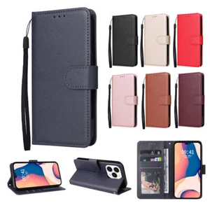 Case for iPhone 17 8 SE X XR 11 12 13 14 16 Pro Leather Flip Wallet Stand Cover - Picture 1 of 19