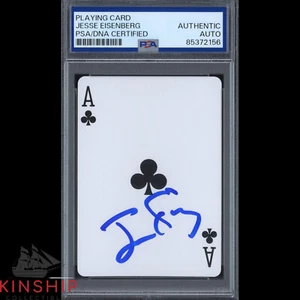 Jesse Eisenberg signed Playing Card PSA DNA Slabbed Now You See Me Auto C3616 - Picture 1 of 1