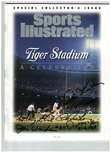 DETROIT TIGERS AUTOGRAFIADO DEPORTES ILUSTRADO UNA CELEBRACIÓN ESTADIO TIGRE (6) - Imagen 1 de 2