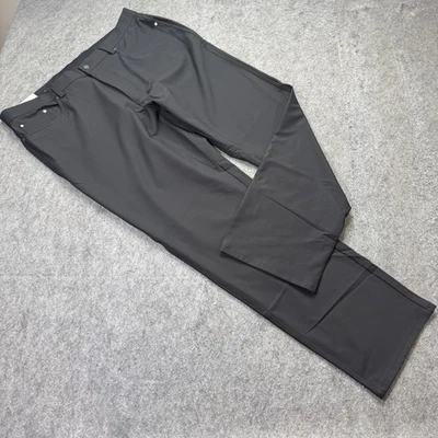 Pantalones de golf Greg Norman para hombre 38 x 30 negros rendimiento pierna recta Foto 1 de 4